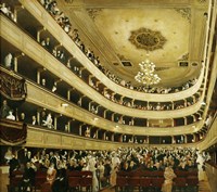 Auditorium In The ""Altes Burgtheater"", 1888 Fine Art Print