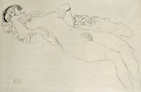 Liegender Maedchenakt Nach Links - Female Nude Turned Left, 1914-1915 Fine Art Print