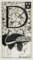 Initial ""D""  Used In The Third Issue Of ""Ver Sacrum"", 1898 Fine Art Print