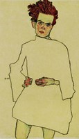 Selfportrait With Shirt, 1910 by Egon Schiele, 1910 - various sizes