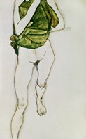 Striding Torso In Green Shirt, 1913 by Egon Schiele, 1913 - various sizes