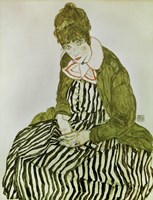 Edith Schiele Seated, 1915 Fine Art Print