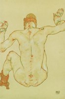 Seated Female Nude, Back View, 1915 Fine Art Print