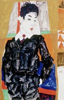 Erich Lederer in Front of a Window,  1912 Fine Art Print