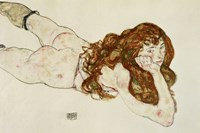 Female Nude On Her Stomach, 1917 Fine Art Print