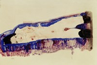 Reclining Nude With Black Stockings, 1911 Fine Art Print