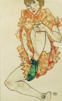 The Green Stocking, 1914 by Egon Schiele, 1914 - various sizes