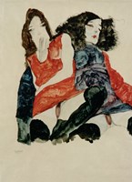 Two Girls, 1911 Fine Art Print