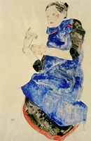 Girl In Blue Apron, 1912 Fine Art Print