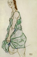 Standing Woman In Green Shirt, 1914 Fine Art Print