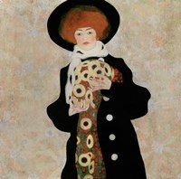 Portrait Of A Woman With Black Hat (Gertrude Schiele), 1909 Fine Art Print