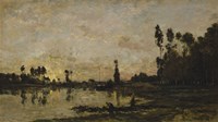 Setting Sun Over The Oise, 1865 Fine Art Print