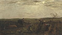 Wine Harvest In Burgundy, 1863 Fine Art Print
