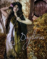 Art Nouveau Zodiac Sagittarius Fine Art Print