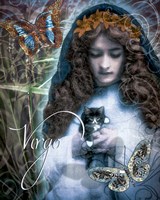 Art Nouveau Zodiac Virgo Fine Art Print