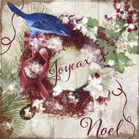 Bluebird Christmas I Fine Art Print