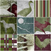 Country  Christmas Nine Framed Print