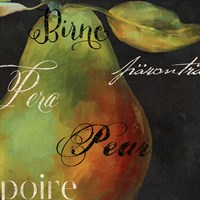 Painted Pear I Fine Art Print