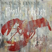 Resturant Seafood III Framed Print