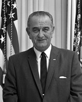 President Lyndon B Johnson Fine Art Print