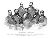First African American Senator and Representatives Fine Art Print