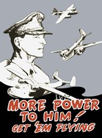 General Douglas MacArthur and Bomber Planes Fine Art Print