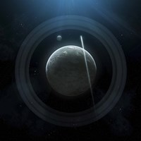 Planet and Rings Fine Art Print