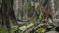 Saber-Toothed Tiger in a Forest Fine Art Print