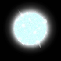 Blue Dwarf Star Fine Art Print