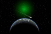 Comet Passing Alien World Fine Art Print