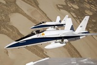 Two Dryden F/A-18s Fine Art Print