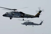 An SH-60F and HH-60H Seahawk Fine Art Print