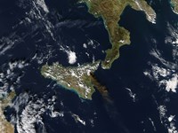 Eruption of Mt Etna in Sicily Fine Art Print