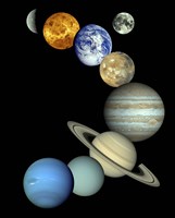 Solar System Montage Fine Art Print