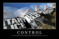 Control: Inspirational Quote and Motivational Poster Fine Art Print