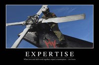 Expertise: Inspirational Quote and Motivational Poster Fine Art Print