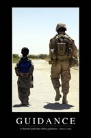 Guidance: Inspirational Quote and Motivational Poster Fine Art Print