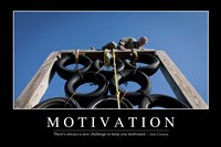 Motivation: Inspirational Quote and Motivational Poster Fine Art Print