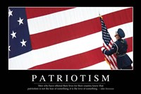 Patriotism: Inspirational Quote and Motivational Poster Fine Art Print