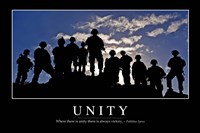 Unity: Inspirational Quote and Motivational Poster Fine Art Print