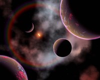 Rose Nebula Fine Art Print