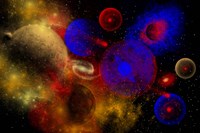 Colorful Universe and Stars Fine Art Print