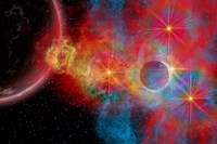 Supernova and Stars Fine Art Print