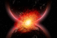 Two Planets Touching Fine Art Print