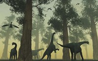 Camarasaurus Dinosaurs Fine Art Print