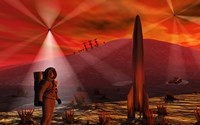 Alien Red Planet Fine Art Print
