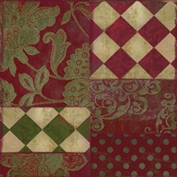 Merry Christmas Patchwork II Fine Art Print