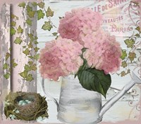 Chalet d ete Hydrangea Fine Art Print