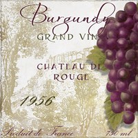 Grand Vin Burgundy Fine Art Print