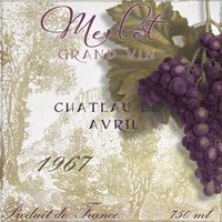 Grand Vin Merlot Fine Art Print